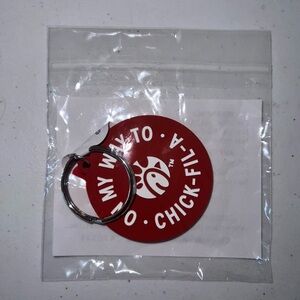 Chick-fil-A Red Keychain